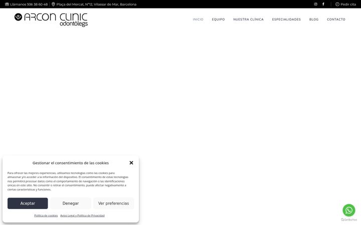 Screenshot of arconclinic.es