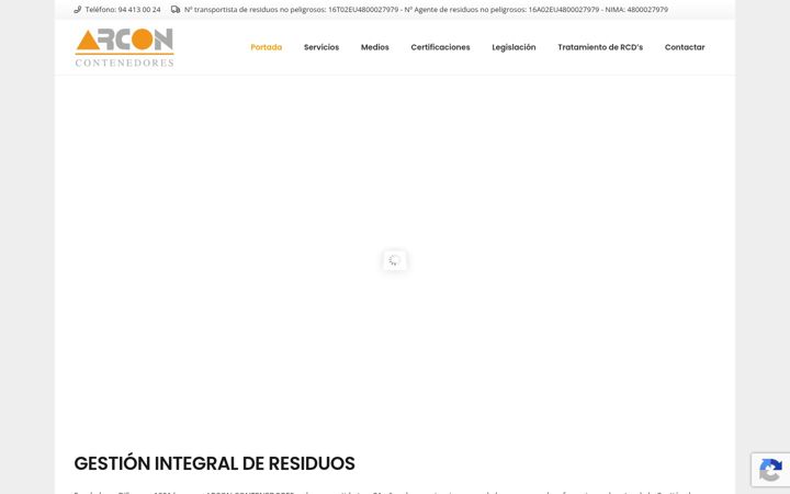 Capture d'écran de arconcontenedores.com