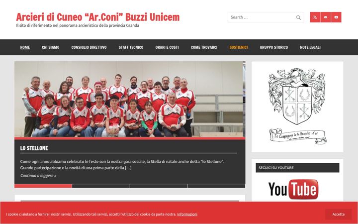 Screenshot of arconi.it