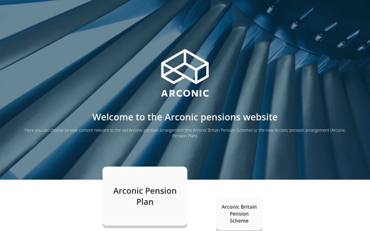 Képernyőkép: arconic-pensions.co.uk