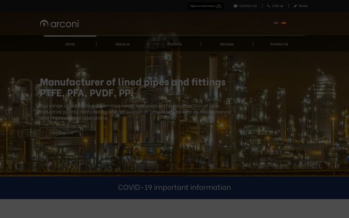 Screenshot of arconicompany.com