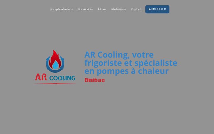 Skjermbilde av arcooling.be