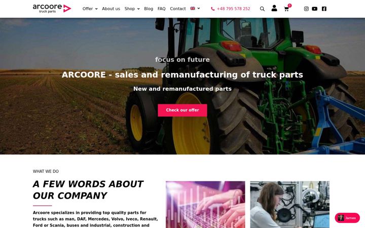 Skjermbilde av arcoore.co.uk