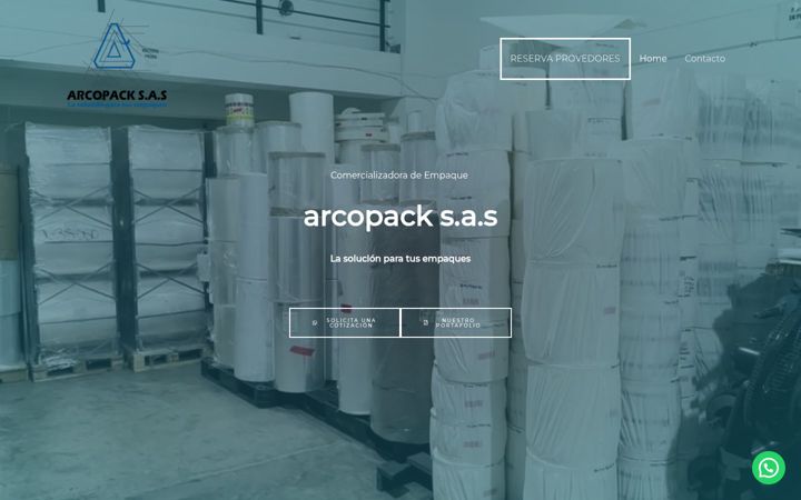 Snímek obrazovky arcopacksas.com