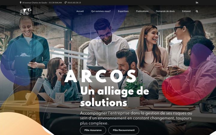 Screenshot ta' arcos-solution.com