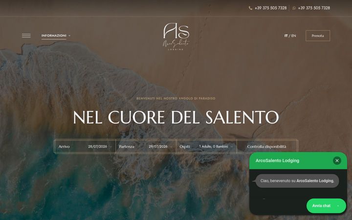 Ekrānuzņēmums no arcosalento.com