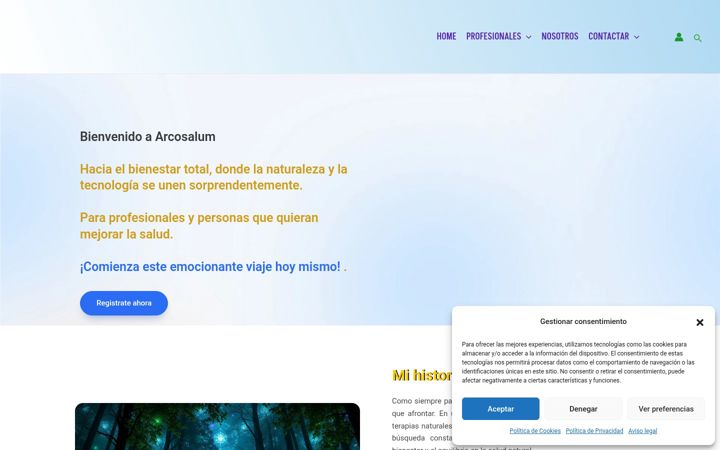Screenshot of arcosalum.com