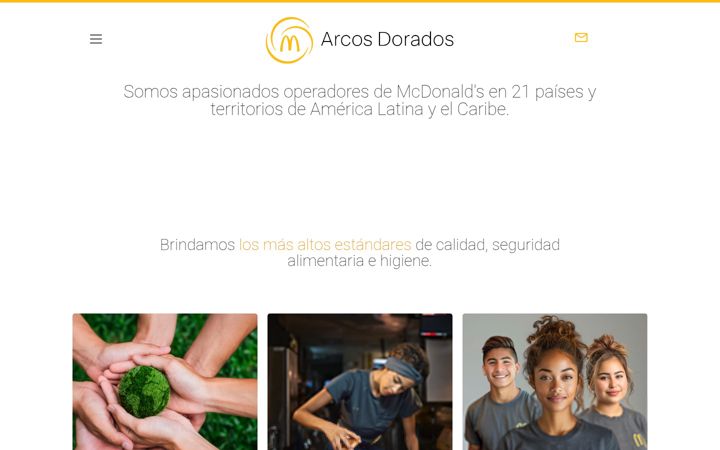 Екранна снимка на arcosdorados.com