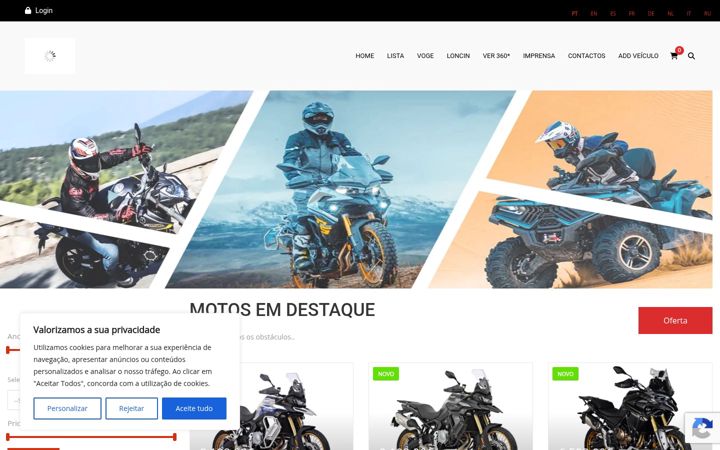 Ekrānuzņēmums no arcosracing.com