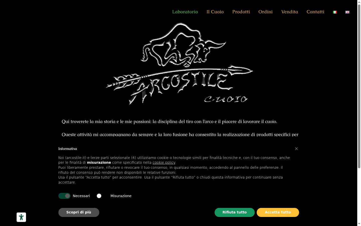 Captura de pantalla del banner de consentimiento mostrado antes de cualquier interacción