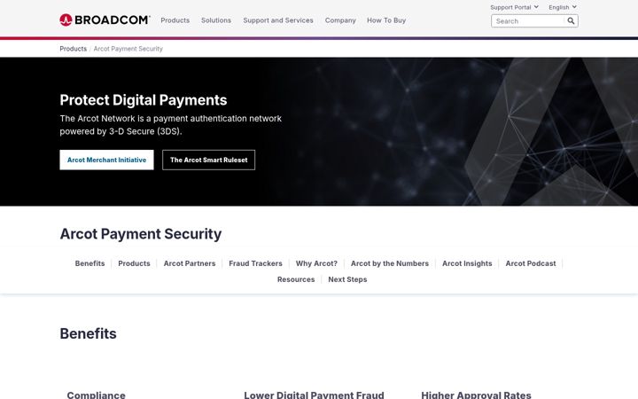 Screenshot of arcot.com