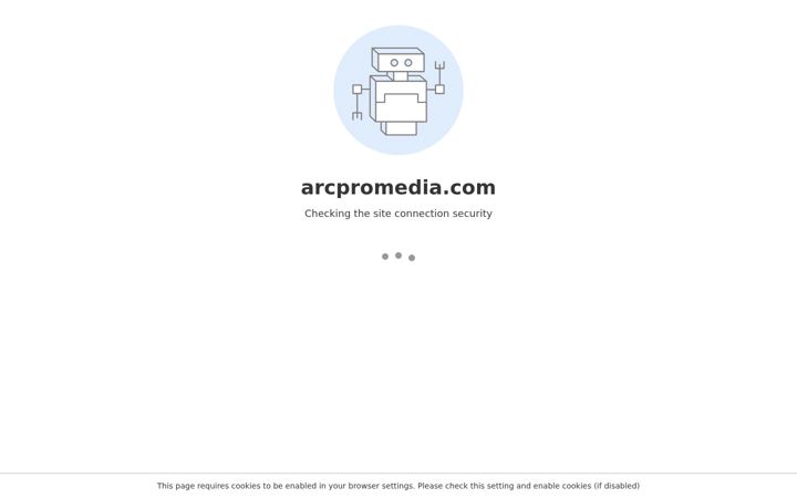 Captură de ecran a arcpromedia.com
