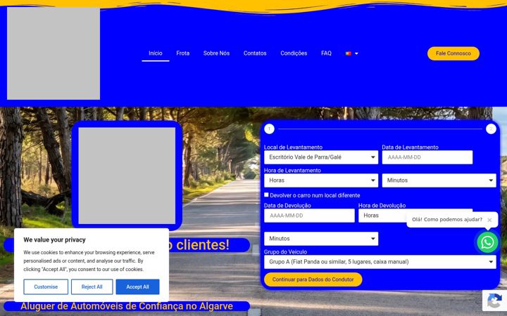 Screenshot of arcrentacar.pt