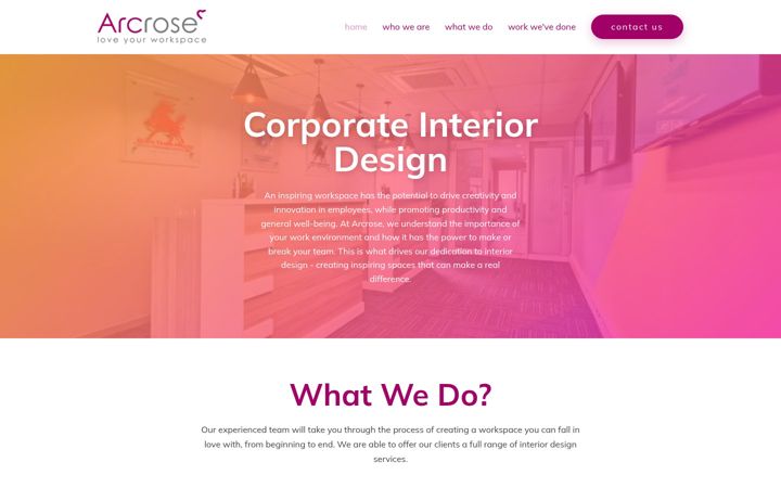 Screenshot of arcrose.co.za