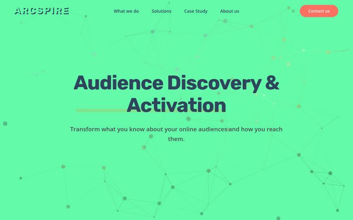 Screenshot of arcspire.io