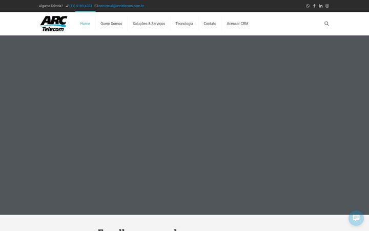 Skjámynd af arctelecom.com.br
