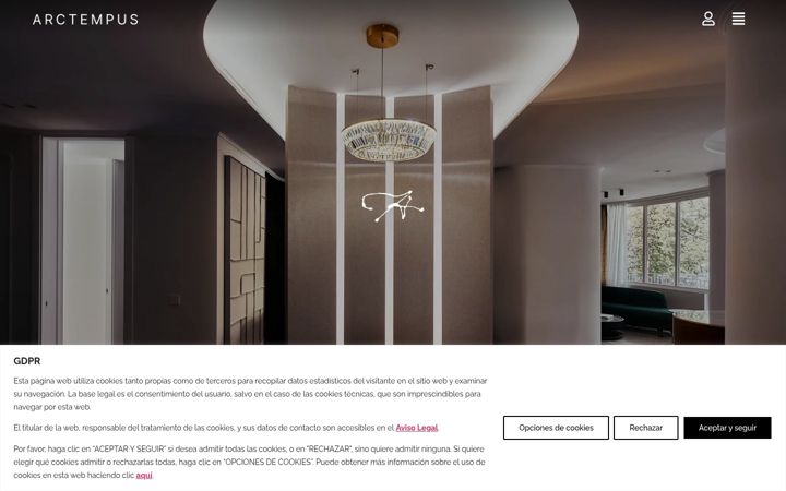 Screenshot von arctempus.com