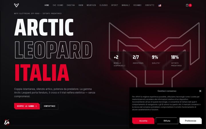 Captura de pantalla de arctic-leopard.it
