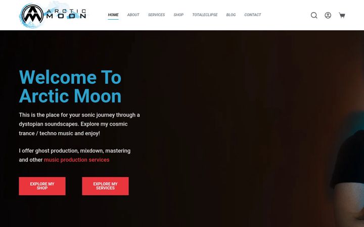 Screenshot van arctic-moon.com