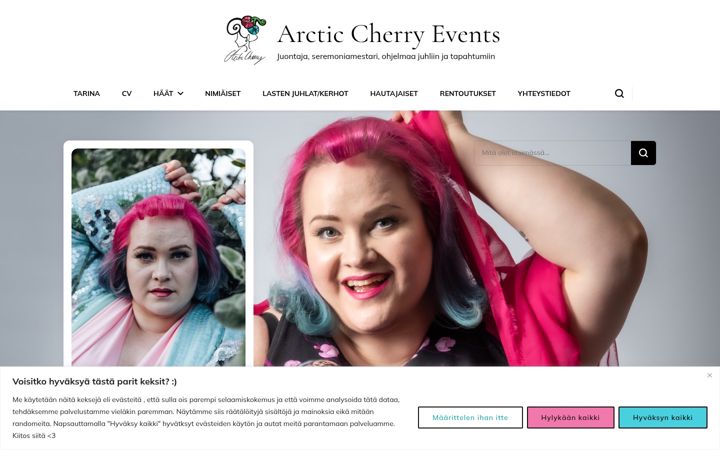 Ekrano kopija arcticcherry.fi