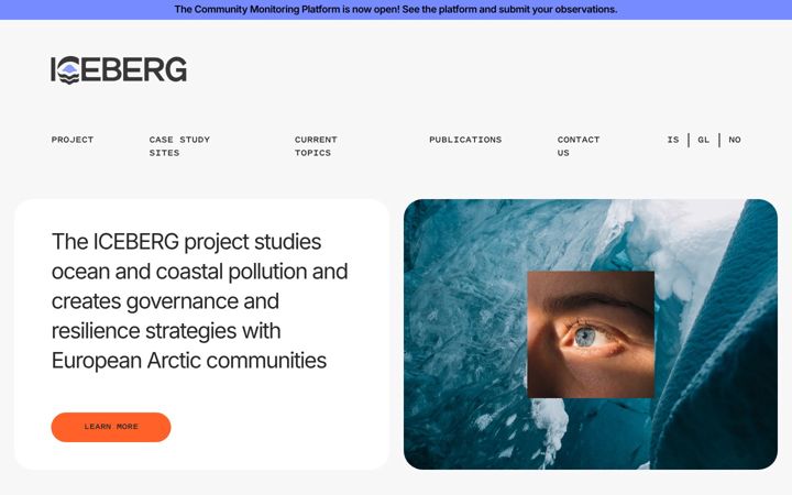 Ekrano kopija arcticeberg.eu