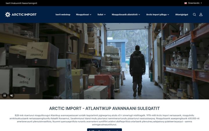 Screenshot of arcticimport.gl