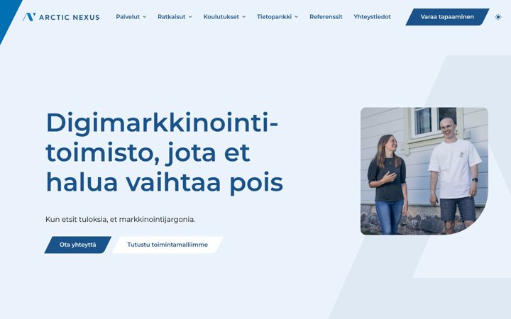 Kuvakaappaus sivustosta arcticnexus.com