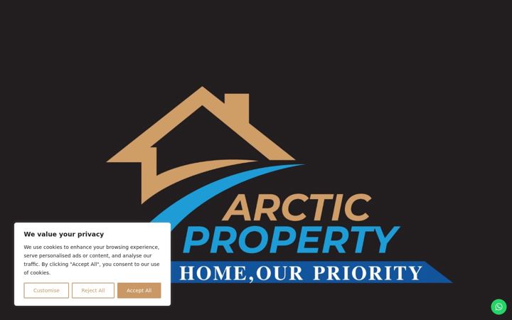 Екранна снимка на arcticproperty.co.uk