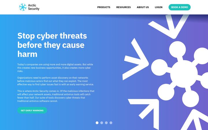 Screenshot of arcticsecurity.com