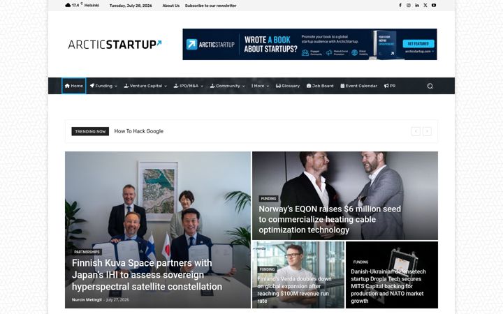 Screenshot di arcticstartup.com
