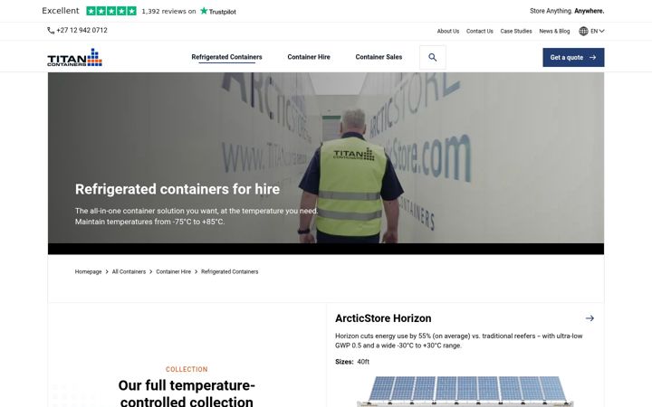 Screenshot di arcticstore.co.za