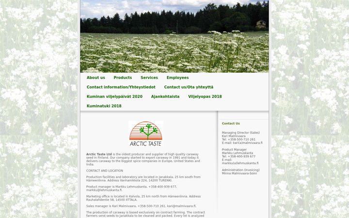 Screenshot di arctictaste.com