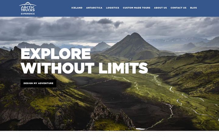 Screenshot di arctictrucks-experience.com