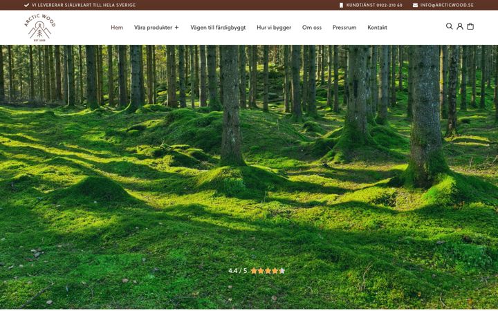 Képernyőkép: arcticwood.se