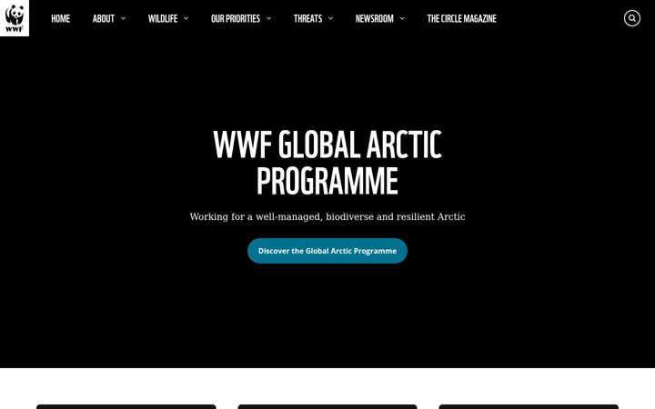 Screenshot di arcticwwf.org