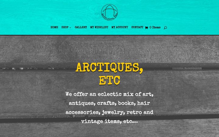 Screenshot di arctiquesetc.com