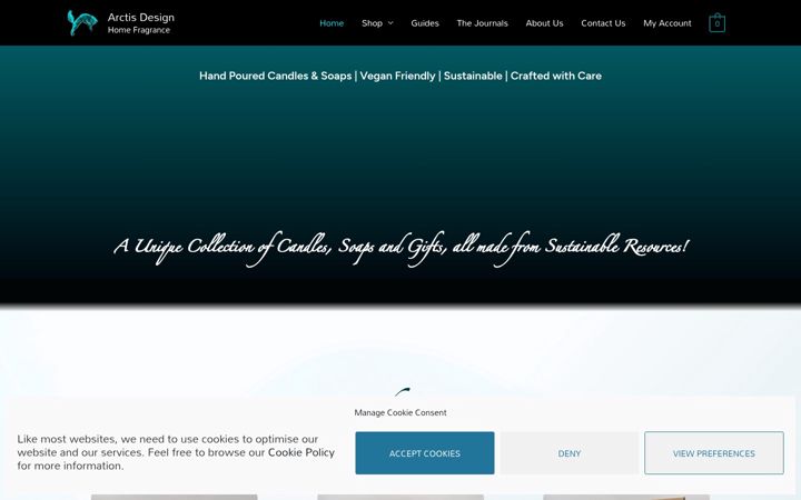Screenshot di arctisdesign.com