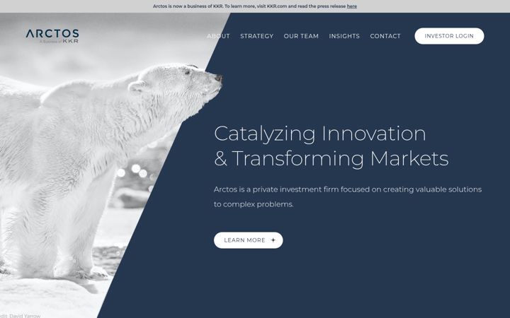 Screenshot of arctospartners.com