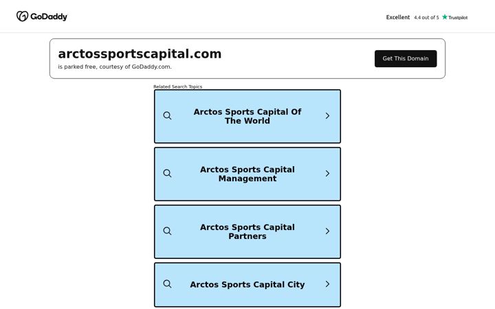 Captură de ecran a arctossportscapital.com