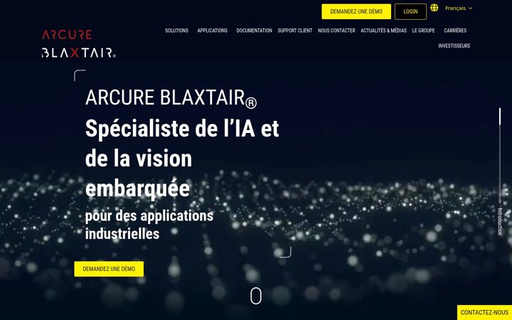Posnetek zaslona arcure.net