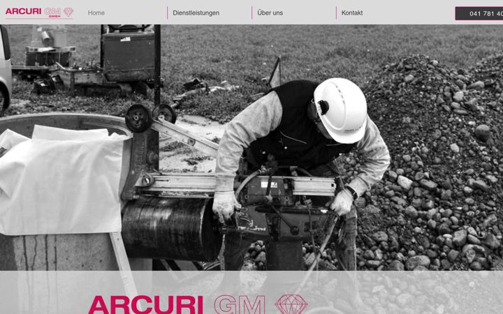 Snimka zaslona za arcuri-gm.ch