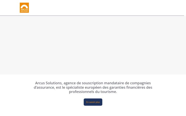 Screenshot of arcus-solutions.travel