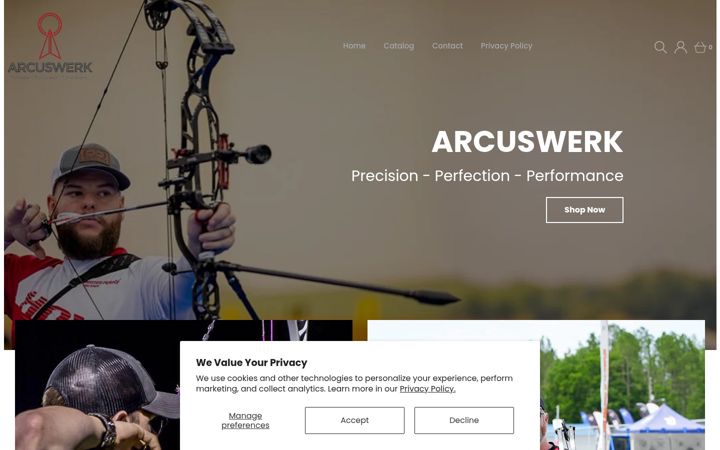 Екранна снимка на arcuswerk.com