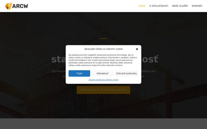 Screenshot of arcw.sk