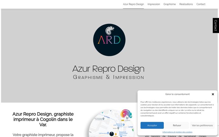 Kuvakaappaus sivustosta ard-imprimerie.fr