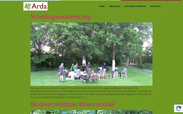 Ekrānuzņēmums no arda-natuur.nl