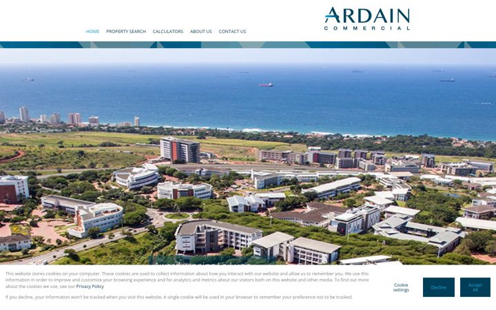 Posnetek zaslona ardain.co.za
