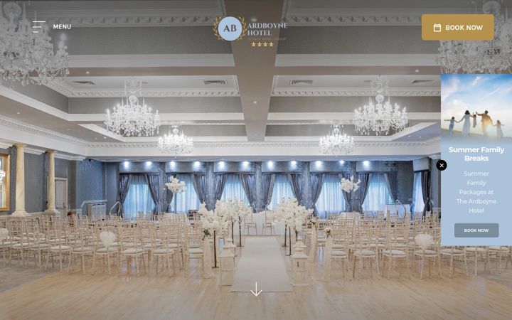 Captură de ecran a ardboynehotel.com