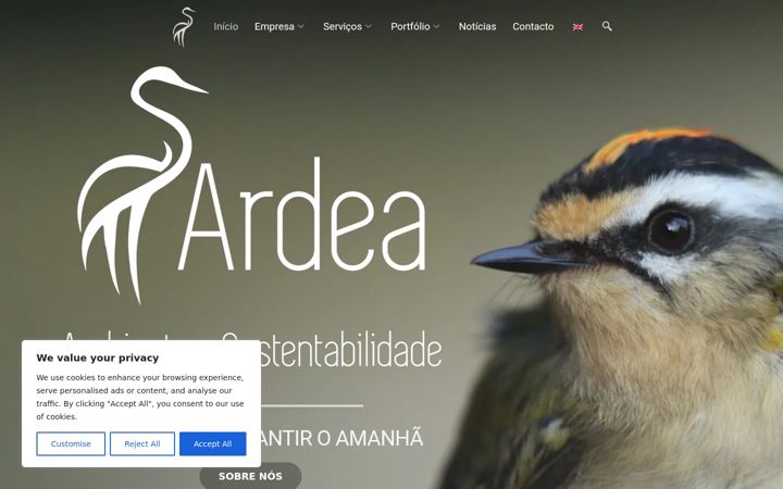 Екранна снимка на ardea-ambiente.com