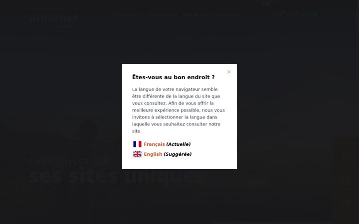 Screenshot of ardeche-guide.com
